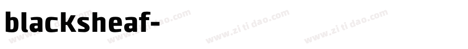 blacksheaf字体转换
