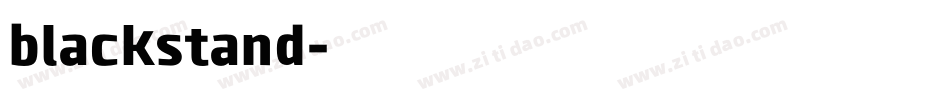 blackstand字体转换