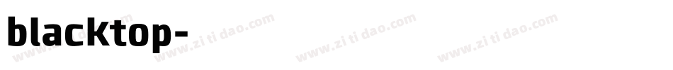 blacktop字体转换