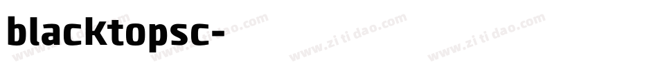 blacktopsc字体转换