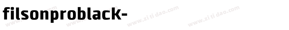 filsonproblack字体转换