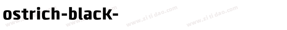 ostrich-black字体转换