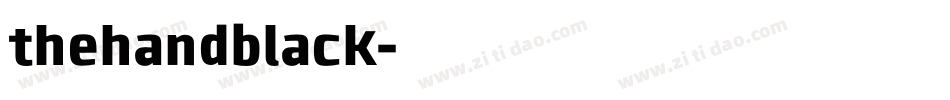 thehandblack字体转换