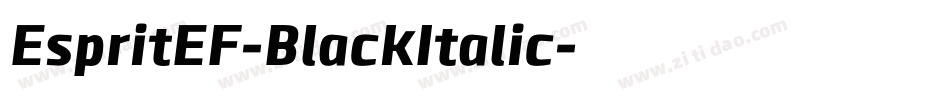 EspritEF-BlackItalic字体转换 EspritEF-BlackItalic字体转换
