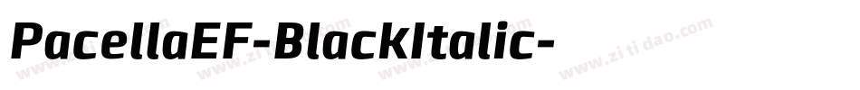 PacellaEF-BlackItalic字体转换 PacellaEF-BlackItalic字体转换