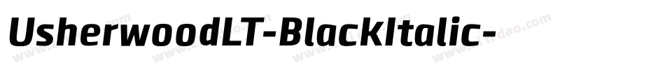 UsherwoodLT-BlackItalic字体转换