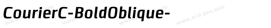 CourierC-BoldOblique字体转换