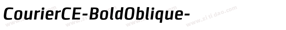 CourierCE-BoldOblique字体转换