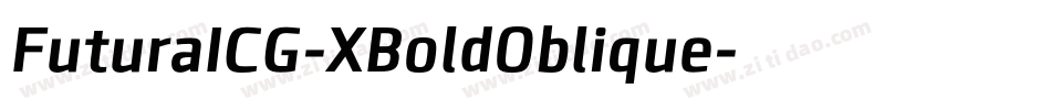 FuturaICG-XBoldOblique字体转换