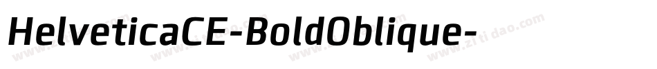 HelveticaCE-BoldOblique字体转换