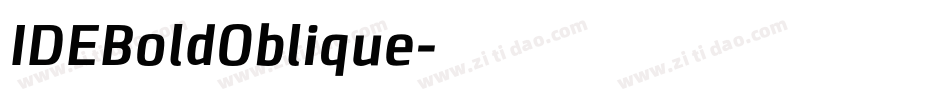 IDEBoldOblique字体转换