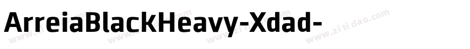 ArreiaBlackHeavy-Xdad字体转换