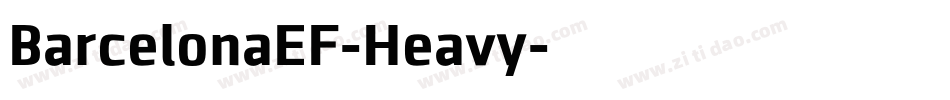 BarcelonaEF-Heavy字体转换