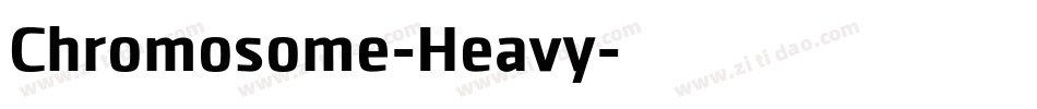 Chromosome-Heavy字体转换