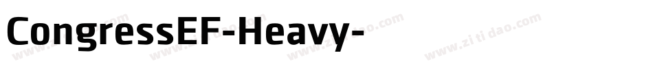 CongressEF-Heavy字体转换