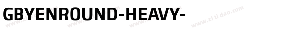 GBYENROUND-HEAVY字体转换