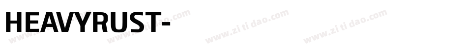 HEAVYRUST字体转换