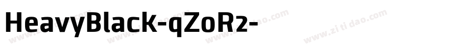 HeavyBlack-qZoR2字体转换