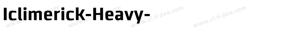Iclimerick-Heavy字体转换