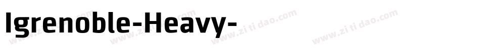 Igrenoble-Heavy字体转换