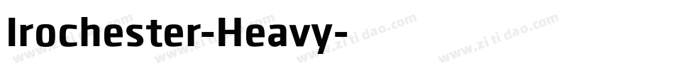 Irochester-Heavy字体转换