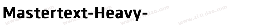 Mastertext-Heavy字体转换