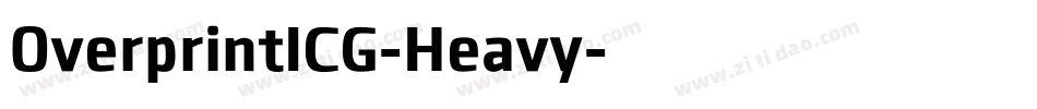 OverprintICG-Heavy字体转换