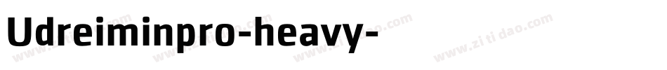 Udreiminpro-heavy字体转换