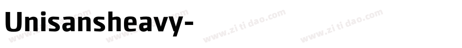 Unisansheavy字体转换