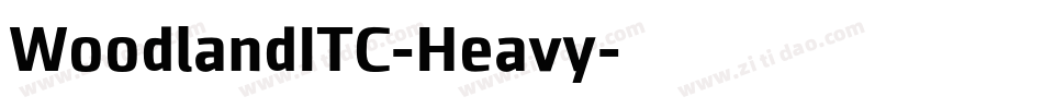 WoodlandITC-Heavy字体转换