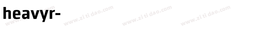 heavyr字体转换