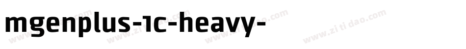 mgenplus-1c-heavy字体转换