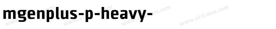 mgenplus-p-heavy字体转换
