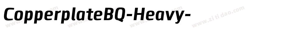 CopperplateBQ-Heavy字体转换