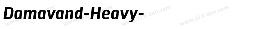 Damavand-Heavy字体转换