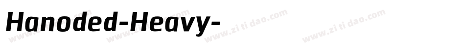 Hanoded-Heavy字体转换