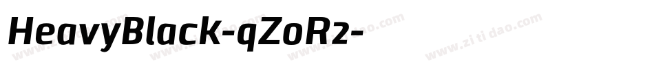 HeavyBlack-qZoR2字体转换