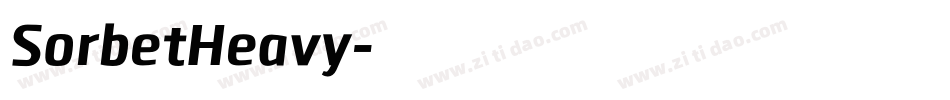 SorbetHeavy字体转换