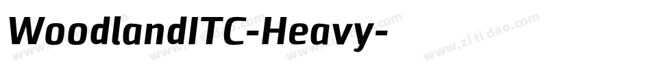 WoodlandITC-Heavy字体转换