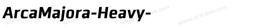 ArcaMajora-Heavy字体转换