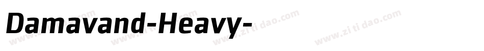 Damavand-Heavy字体转换