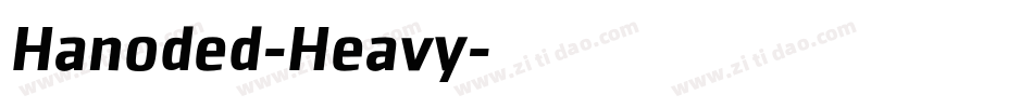 Hanoded-Heavy字体转换