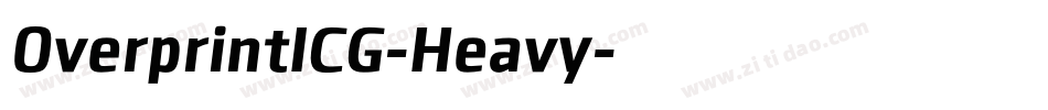 OverprintICG-Heavy字体转换