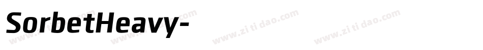 SorbetHeavy字体转换