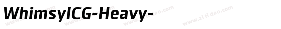 WhimsyICG-Heavy字体转换