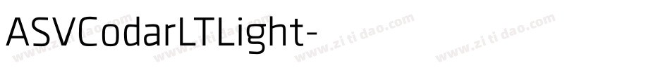 ASVCodarLTLight字体转换