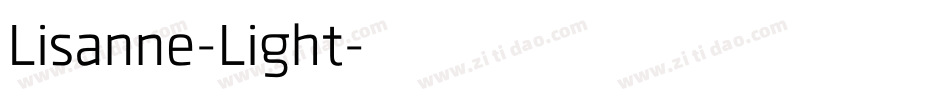 Lisanne-Light字体转换