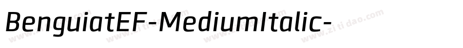 BenguiatEF-MediumItalic字体转换
