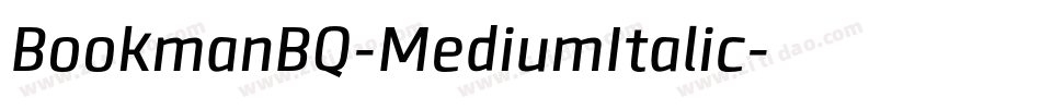 BookmanBQ-MediumItalic字体转换