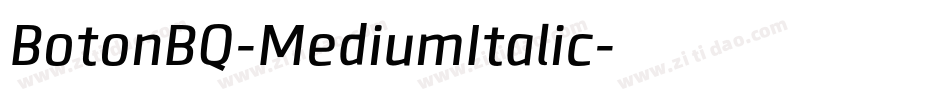 BotonBQ-MediumItalic字体转换